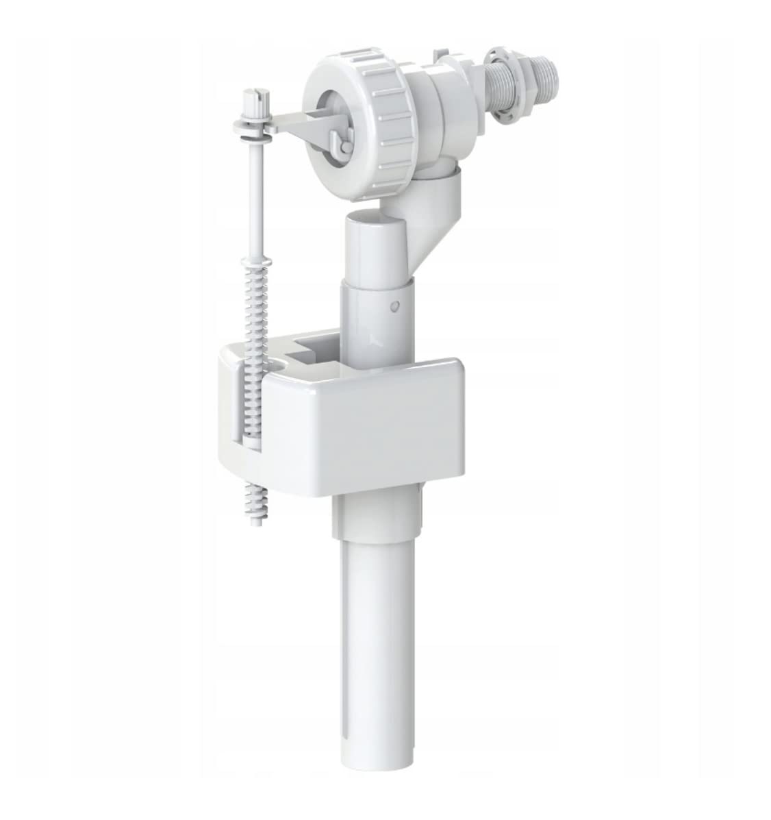 White Plastic 3/8 Toilet Cistern Side Entry Inlet Fill Valve - 3/8 Inch