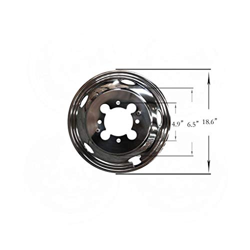 MGPRO 4 PCS of Wheel Simulators 17 Inch 8 Lug 5 Hand Hole Hubcap Kit