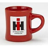 Red Stoneware 8oz Diner MUG with IH Logo