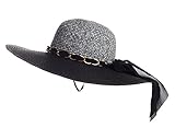 Kaisifei Straw Derby Cap Womens Flax Sun Hat