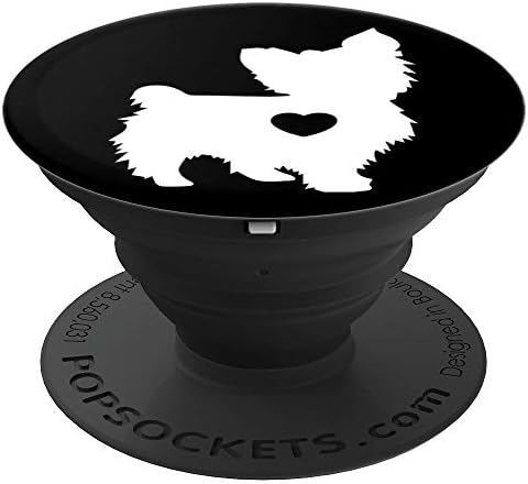 Paw Print Yorkie - Dog Print Yorkshire Terrier PopSockets PopGrip: Swappable Grip for Phones & Tablets