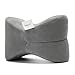 ESSORT Knee Pillow for Side Sleepers, Breathable Memory Foam Wedge Contour Leg Pillows Orthopedic Spacer Cushion for Sciatica Relief, Back Pain, Leg Pain, Pregnancy, Hip and Joint Pain (Grey)