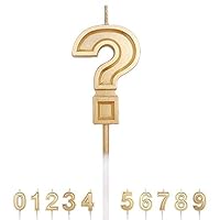 Gesentur Birthday Candles Numbers, Birthday Cake Number Candle Topper Decoration for Party Kids Adults (Number ?)