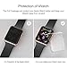 [2-Pack] Elobeth iWatch Series 4 40mm Protective Case Screen Protector Soft Silicone Waterproof Shockproof Clear Ultra-Thin Cover Compatible Apple Watch Case Series 4 (40mm)