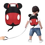 Accmor Toddler Harness Backpack Reins, Cute Anti-Lost Baby Backpack Leash, Mini Child Safety Harness Backpack with Hat for Boys Girls, Lightweight & Breathable