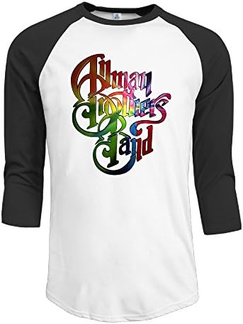 Cotton Men's Allman Brothers Band At Fillmore East 3/4 Sleeve Raglan Tops Shirt