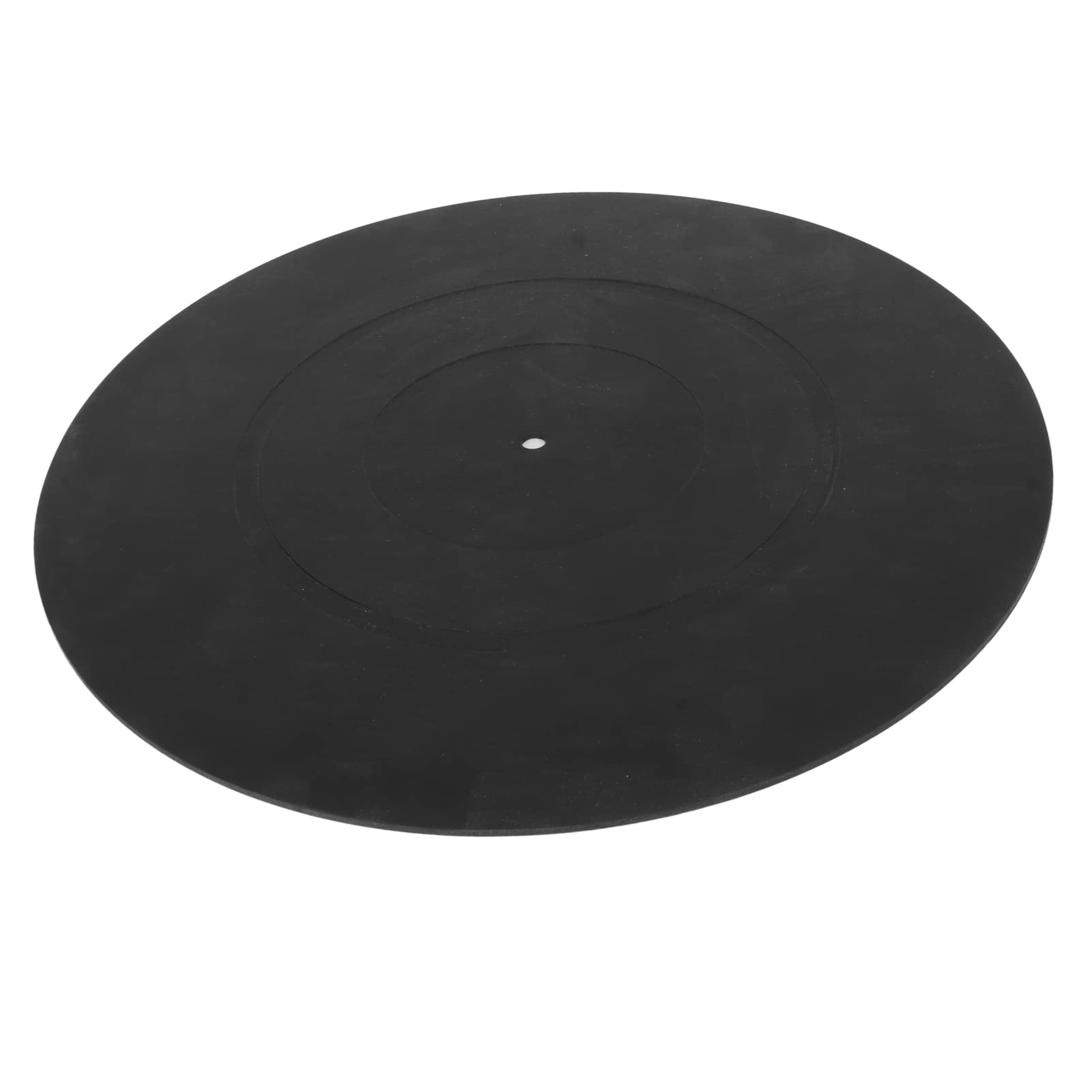 Turntable Slipmat, 12inch Record Rubber Mat Anti Static Anti Vibration Soft Rubber LP Record Player Pad, for Phonograph LP Record Player, Black