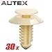 AUTEX 30pcs Fastener Rivet Clips Retainer for Ford Aerostar Bronco Crown Victoria E150 E250 E350 Super Duty Escort EXP Explorer Sport F150 F250 F350 F450 Super Duty F59 Fairmont Granada LTD Mustang