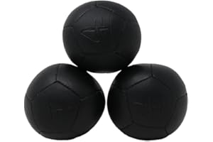 Zeekio - Josh Horton Pro Series Juggling Balls - Professional - for All Levels & Ages- Millet Filled - 12 Panel Synthetic Leather Ball Durable - 128 Grams 67mm Wide - Set of 3 Black