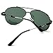 LUOMON LM1573 Black Frame/G-15 Lens Polarized Oversized Aviator Sunglasses