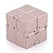 Rubik's Cube toys, mini Rubik's Cube toys for adults and children with anxiety disorders and autism (2 rose gold/gold)