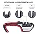Acroma Kitchen Knife Sharpener Scissor Sharpener 3-Stage Knife& Scissor Sharpening Tool Helps Repair and Polish Blades