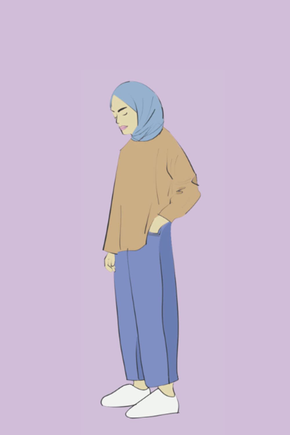 Hijab Muslim Lined Journal Notebook | 6 x 9