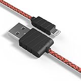 iPhone Cable, IMKEY Apple Certified Braided Lightning to USB Cable 3.3 Feet For iPhone 6S / 6 Plus, iPhone SE, iPhone 5S 5C 5, iPad, iPod - (Black)