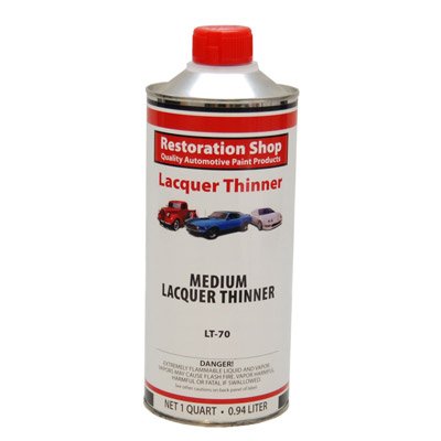 PERFORMANCE BRIGHT WHITE Acrylic Lacquer Single Stage Car Auto Paint Complete MEDIUM Quart Kit - Restoration Shop