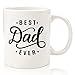 Best Dad Ever Coffee Mug - Birthday Gifts for Dad, Men, Husband - Unique Dads Gifts from Daughter, Son, Wife, Kids - Cool Bday Present Ideas for Father, Guys, Him - Novelty Dad's Mug, Fun Cup