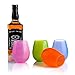  Set of 4 Premium Food-Grade Silicone Wine Glasses Shatterproof Reusable Wine Cups12 OZ