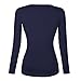 Simier Fariry Womens Tunic Tops Pleated Slimming Blouse Tops Deep Blue XL
