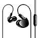 Earphones,AoLiPlus Earhook Premium Bass Stereo Headphones In-Ear with Tangle Free Cable Sport Earbuds Noise Cancelling Headsets with Built-in Mic-Piano Black