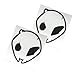 S1000RR S1000R HP4 Motorsport Alien Head Decals Sticker For Fairing or Bodywork Graphics Emblem Pair