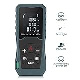 Digital Laser Distance Meter 197FT/ 60M,InLife Backlit LCD Laser Measure, Laser Measuring Device with Single-distance, Continuous, Area, Volume Measurement and Pythagorean Modes