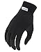 Terramar Kid's Thermasilk Ultra thin Performance Liner Gloves, Black, Large/7