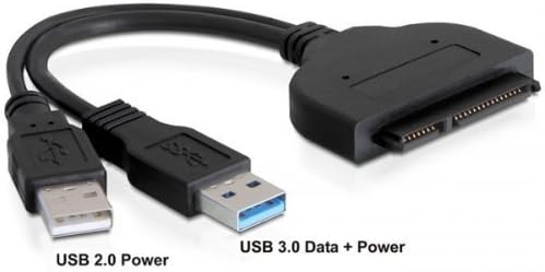 efans174; 5Gbps USB 3.0 to 2.5" SATA Hard Drive Adapter Cable Cord Works with Samsung, Toshiba, Seagate, WD, Western Union, Crucial, SanDisk, Kingston, Hitachi With USB Power cable For SSD/HHD