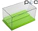 Fairbridge Acrylic Display Case/Box 3 Step Perspex Dust Proof Show Toy Figures and Vinylmation (Green)