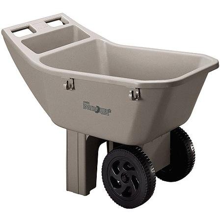 Ames 2463675 3 Cubic Feet Easy Roller Jr. Lawn Cart/Tan (tan)