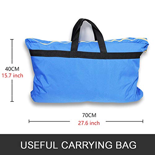 Popsport 4 Passenger Golf Cart Cover Driving Enclosure Straps Golf Cart Quick Fit Cover Clear PVC Window Golf Cart Cover for EZ GO and Club Car (Blue) - Thumbnail 6