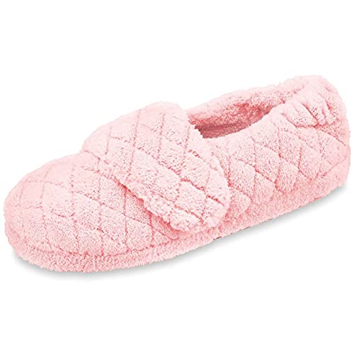 Acorn Women's Adjustable Spa Wrap Slipper, Pink, 5-6