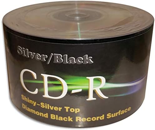 200 52X Black Color CD-R 80min 700MB Shiny Silver