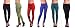 6 Pieces Pack Fall Colors Knid Women's Legging