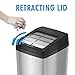 iTouchless 14 Gallon Sliding Lid Automatic Sensor Trash Can with Odor Filter System, 53 Liter Stainless Steel Touchless Kitchen Garbage Bin