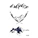 WYUEN 12 PCS/lot Mountain Temporary Tattoo Sticker for Women Men Fake Tatoo Body Art Adult Waterproof Stickers 9.8X6cm (FW12-08)