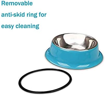 SUOXU Dog Bowls,Pieces Stainless Stee Cat Bowls for Kittensl,Non-Slip Cat Feeding Bowls,Multifunctional Dog Cat Food Bowl - Image 4