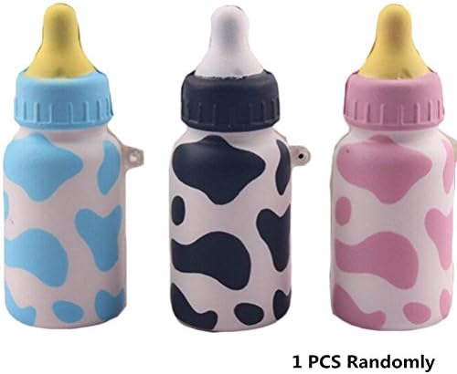 1Pc Random Slow Rising Squishy Feeding Bottle Scented Bread Phone Charm Bag Strap Squeeze Toy Fun