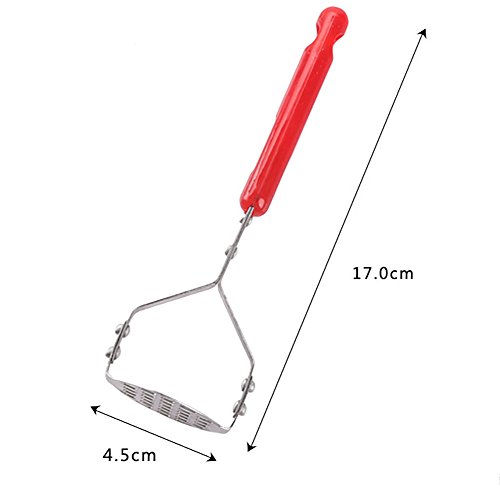 Fineday Potato Masher, Stainless Steel Potato Mashers Ricers Garlic Mud Pressure Puree Tool