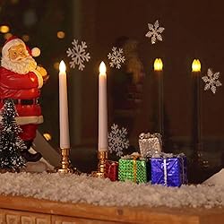 Homemory 9 Pcs Flameless Window Candles with Remote