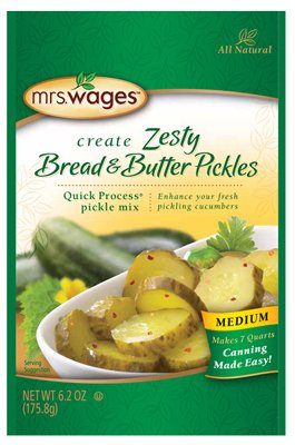Photo 1 of  EXP MAY 2025  MRS. WAGES QUICK PROCESS MEDIUM ZESTY PICKLE MIX