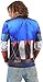 Marvel Captain America Sublimated Long Sleeve Costume T-Shirt (Adult Medium)