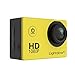 lightdow LD4000 Sports Action Camera HD Waterproof DV Camcorder (Yellow)