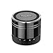 EasyAcc Mini Bluetooth Speaker, Portable Rechargeable Wireless Bluetooth Speaker Microphone Support Micro SD Card Playing & FM Function - Black