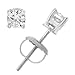 1/3 ctw Certified Diamond Stud Earrings 14K White or Yellow Gold With Screw Back