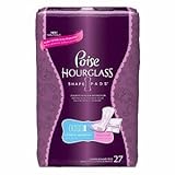 Poise Hourglass Pads, Ultimate, 27 Count (Pack of 4)