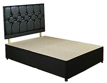 Single Diamond Divan Bed Base No Drawers With Headboard Amazon Co
