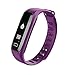 Fitness Tracker, B2Future Bluetooth 4.0 Fitness Tracker Watch, Blood Pressure Heart Rate Monitor Sleep Monitor Calorie Counter Pedometer Activity Tracker for Android and IOS Devices (Purple, 0.86)