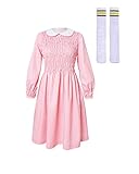 Miccostumes Girl's Pink Eleven Cosplay Dress Costume (women xs)