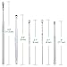 Anpro 5pcs Ear Pick Stainless Steel Ear Curette Earwax Pick Removal Ear Cleaning Kits with Storage Box