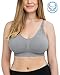 Kindred Bravely Simply Sublime Nursing Bra for Breastfeeding and Maternity (Grey, Medium)